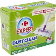 Carrefour expert dust clean lingettes dépoussiérantes x20