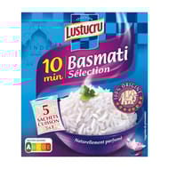 Lustucru riz basmati 10 min sachets 450g (5x90g)