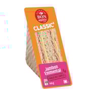 Carrefour bon appétit classic' sandwich jambon emmental 145g