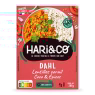 Hari&co dahl de lentilles corail bio 280g