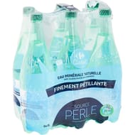 Carrefour classic' eau minérale finement pétillante 6x1l