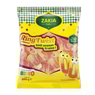 Zakia bonbons ring twist goût ananas fraise 200g