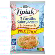 Tipiak coquilles st jacques à la normande 5x90g prix choc