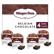Haagen-Dazs 4 mini pots belgian chocolate 380ml 324g