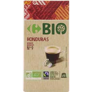 Carrefour bio capsules nespresso espresso honduras bio x10-52g