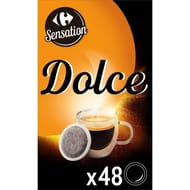 Carrefour sensation café moulu souples compatibles senseo doux x48 - 336g
