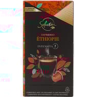 Carrefour selection café capsules espresso ethiopie x10 -52g
