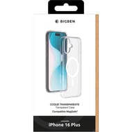 Coque transparente magsafe hybride pour iphone 16 plus