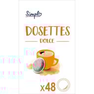 Simpl café dosettes compatibles senseo dolce x48 - 334g