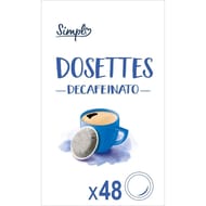 Simpl café dosettes compatibles senseo décaféinées x36 - 334g