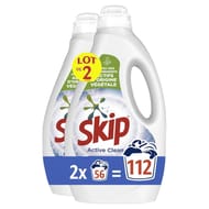 Skip lessive liquide active clean 2x56 lavages
