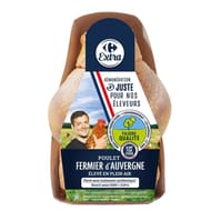 Carrefour extra poulet fermier jaune d'Auvergne Label Rouge