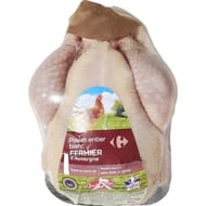 Carrefour poulet fermier blanc d'Auvergne Label Rouge
