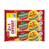 Panzani spaghetti cuisson rapide 2x500g + 1 paquet offert 1500g
