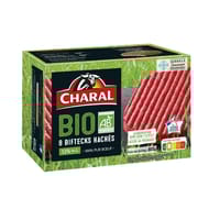 Charal bifteck haché bio 12% mg 8x100g