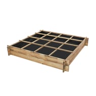 Carre potager 16 séparations 120x120xh20 cm