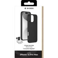 Coque silicone iphone 16 pro max compatible magsafe noire