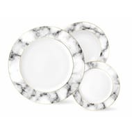 Service 18pieces en porcelaine marble