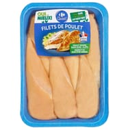 Carrefour classic 6 filets de poulet jaune