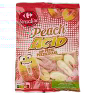 Carrefour sensation bonbons peach'acid - 250g