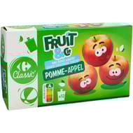 Carrefour classic fruit&cie compotes pomme sans sucres ajoutés x12 - 1080g