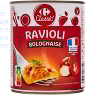 Carrefour classic' ravioli bolognaise 800g