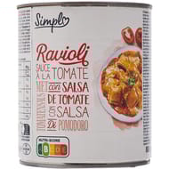 Simpl ravioli sauce à la tomate 800g