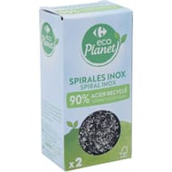 Carrefour eco planet spirales inox x2