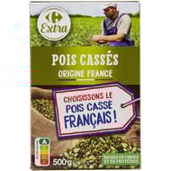 Carrefour extra pois cassés France 500g