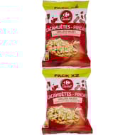 Carrefour classic' cacahuètes grillées salées 2x250g