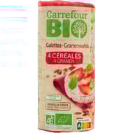Carrefour bio galettes 4 céréales bio 130g