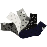 5 paires de socquettes fantaisies femme CHAT/PANDA/POIS 37\41