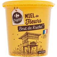 Carrefour original miel de fleurs brut de ruche 1kg