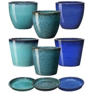Vase azule jos 22.5 cm