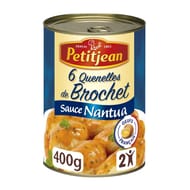 Petit jean quenelles de brochet sauce nantua x6 - la boite de 400g