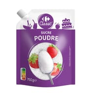 Carrefour classic' sucre en poudre doypack 750g
