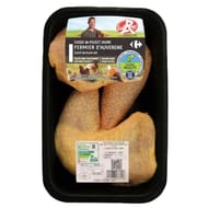 Carrefour 2 cuisses de poulet fermier jaune d'Auvergne