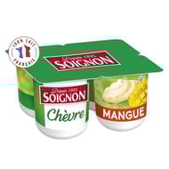 Soignon yaourt brassé au lait de chèvre et mangue 4x125g