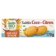 Jardin bio étic sablés coco citron 150g
