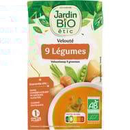 Jardin bio etic velouté douceur de 9 lègumes bio brique tetra 1l