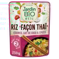 Jardin bio étic riz cuisiné façon thaï 250g