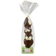 Fortwenger moulage lapin souriant 17cm chocolat noir 100g