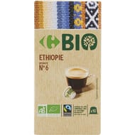 Carrefour bio café 10 capsules Ethiopie intensité 6 bio 52g