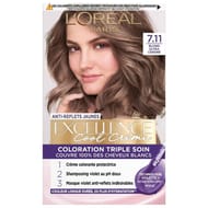 Excellence cool crème coloration triple soin 7.11 blond ultra cendré