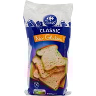 Carrefout no gluten ! pain de mie classic sans gluten 400g