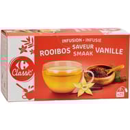 Carrefour classic' infusion rooibos saveur vanille 25 sachets - 45g