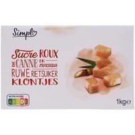 Simpl sucre de canne en morceaux - 1kg