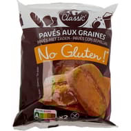Carrefour classic' No gluten pains pavés aux graines 2x60g