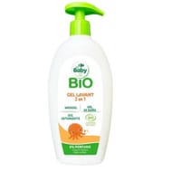 Carrefour baby bio gel lavant 2 en 1 corps cheveux 500ml