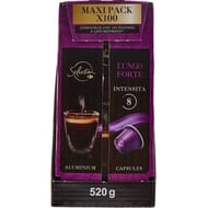 Carrefour selection café capsules lungo forte maxi pack x100 - 520g